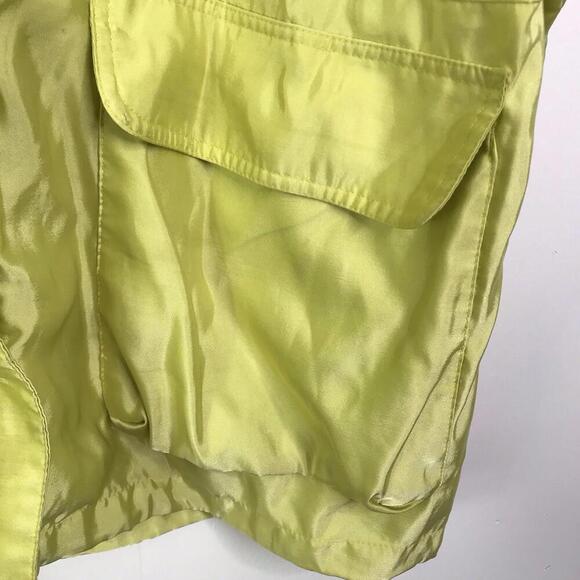 Mycra PAC Raincoat Womens S M Slicky Hooded Packable Lime Full Zip Pockets - Picture 4 of 12